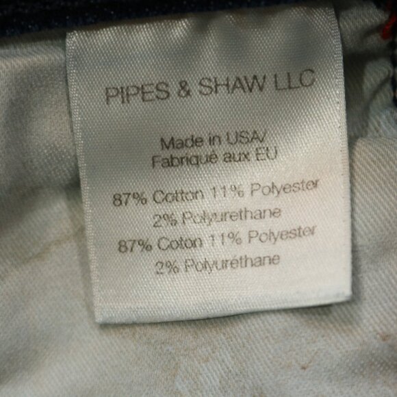 Veronica Beard Jeans Style JO720003 Carolyn Midnight Wash Red Stripe Button Fly - Picture 8 of 10